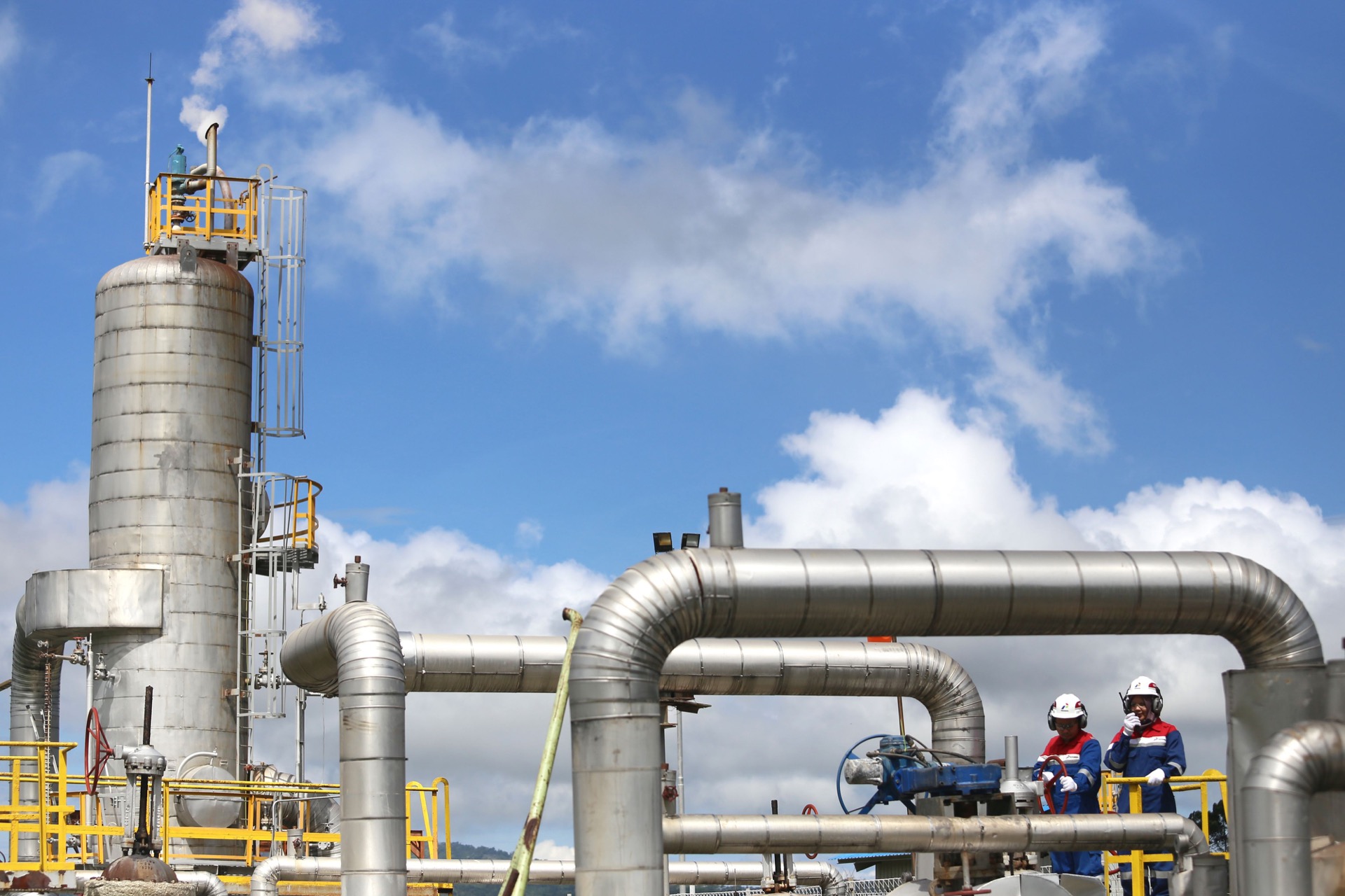 Gas plant facility in Lampung, Indonesia